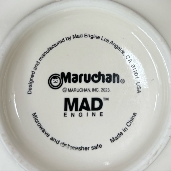 Maruchan Ramen Noodle Bowl by Mad Engine Size 5.25”D & New Chopsticks - Picture 8 of 9
